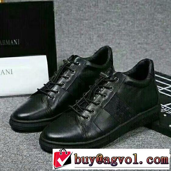 2018秋冬期間限定 アルマーニ いまが替え時!! ARMANI スニーカー、靴 2色可選大人モード