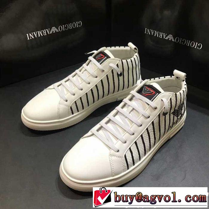 毎日でも使える人気商品 アルマーニ ARMANI 2019年春の新作続々 カジュアルシューズ  2色可選