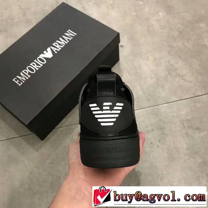 2019新作/送料込 アルマーニ ARMANI 絶対安いです ランニングシューズ 3万円以内新作商品 2色可選