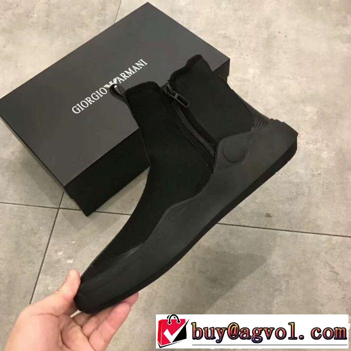 限定的新作入荷 アルマーニ ARMANI 年末年始売切必至 ハイトップシューズ SALE年末年始限定