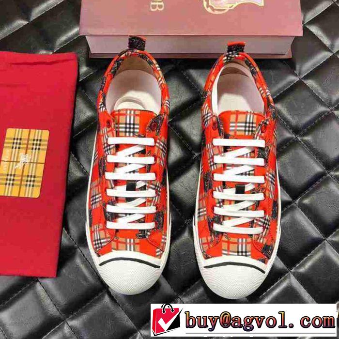 流行の注目ブランド BURBERRY バーバリー ハイトップシューズ 2色可選 今年人気定番 秋冬トレンド