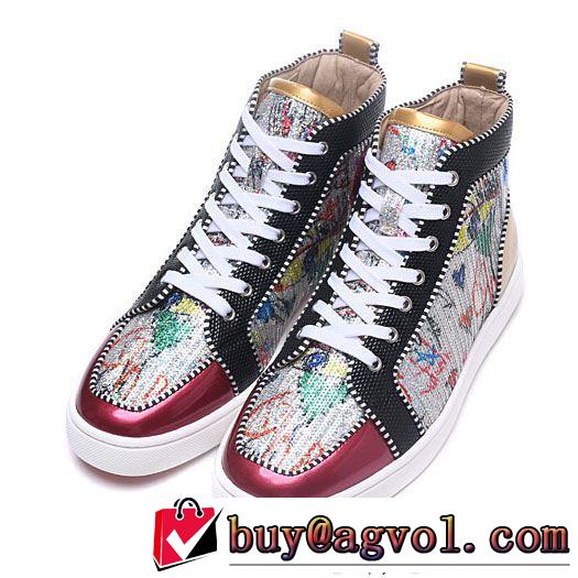 Christian Louboutinルブタンスニーカーコピー超激得100%新品メンズハイカットシューズ通勤通学靴