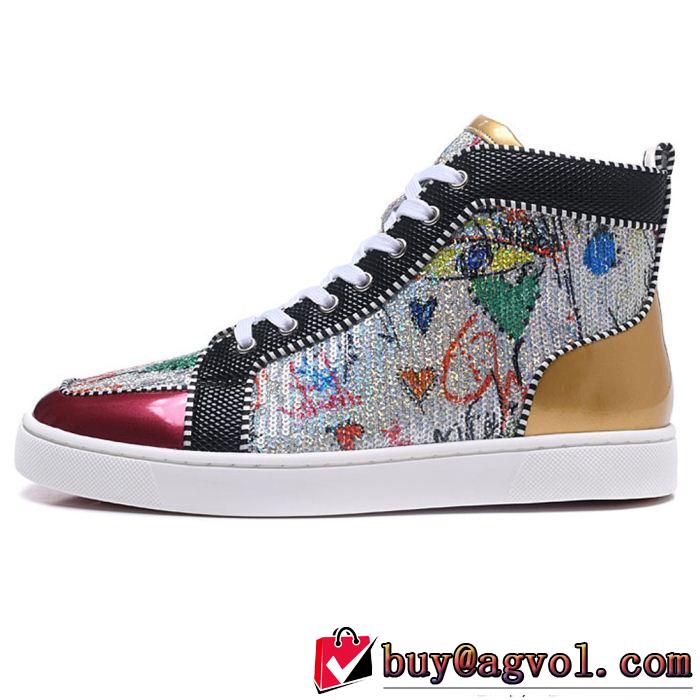 Christian Louboutinルブタンスニーカーコピー超激得100%新品メンズハイカットシューズ通勤通学靴