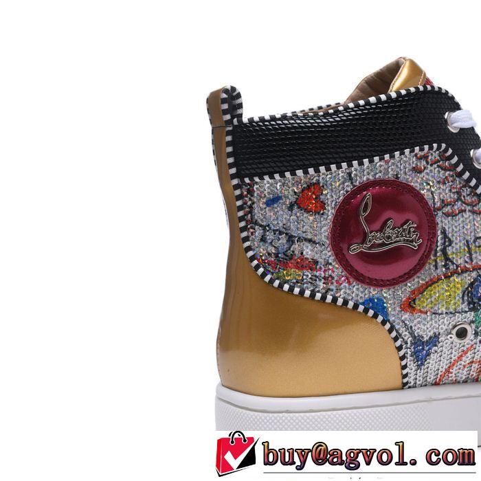 Christian Louboutinルブタンスニーカーコピー超激得100%新品メンズハイカットシューズ通勤通学靴