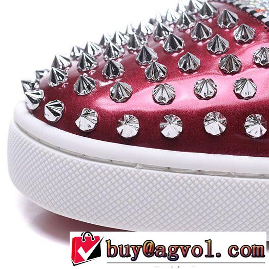 超限定即完売Christian Louboutinルブタンコピースパイク付きメンズハイカットシューズスニーカー靴