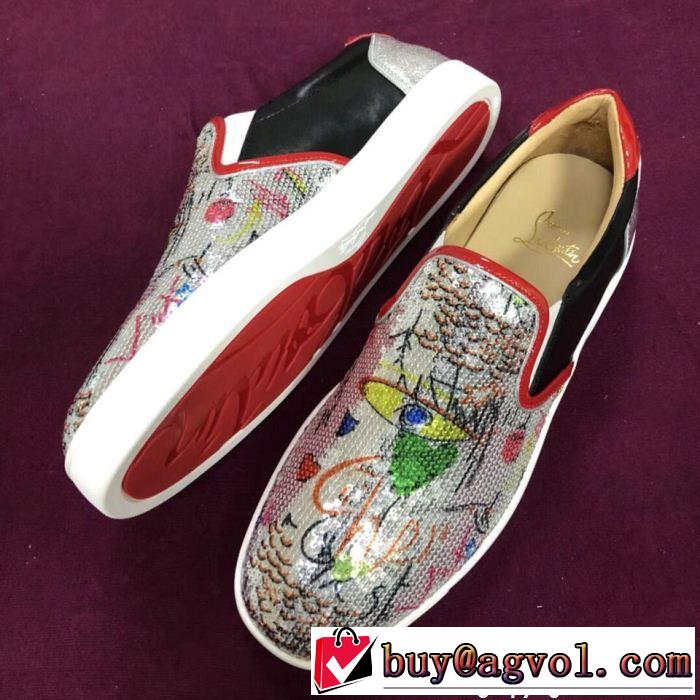 圧倒的人気新着 カジュアルシューズ スリップオン クリスチャンルブタン Christian Louboutin スニーカー、靴 2018新品入荷