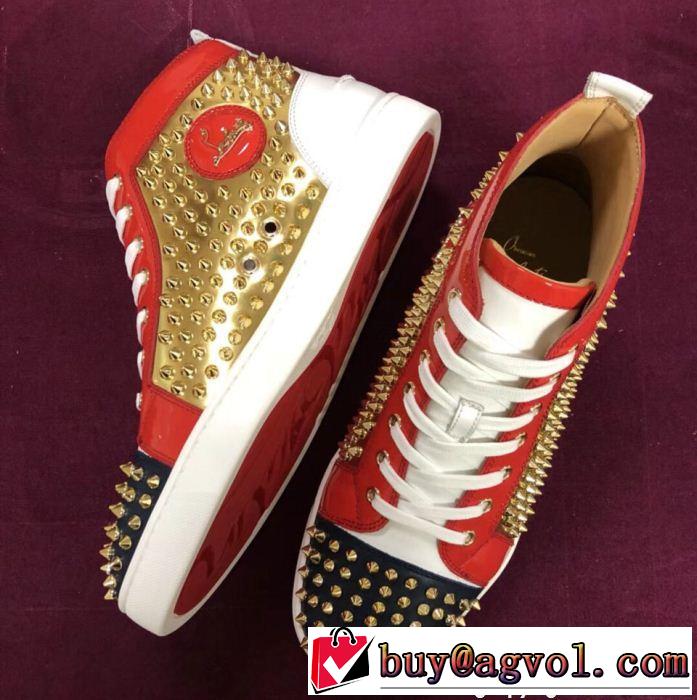 人気急上昇中 ハイトップシューズ クリスチャンルブタン Christian Louboutin スニーカー、靴 美品*入手困難