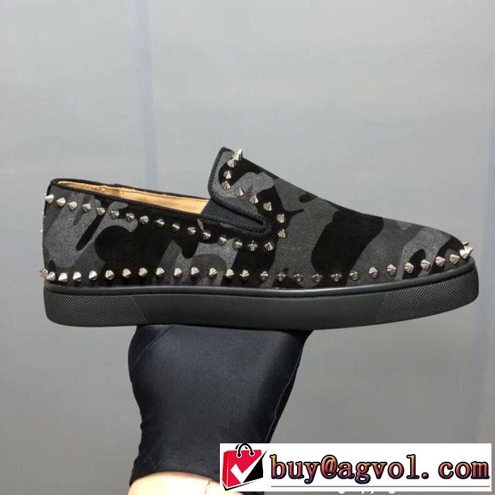  カジュアルシューズ クリスチャンルブタン Christian Louboutin スニーカー、靴 超人気美品 上品でベーシック