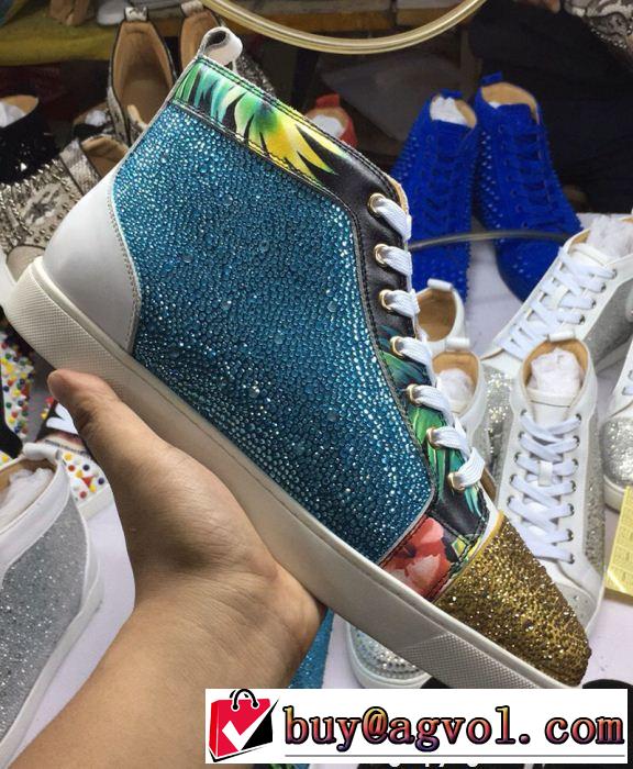  今季新作登場 クリスチャンルブタン Christian Louboutin スニーカー、靴 ハイトップシューズ 上品でベーシック