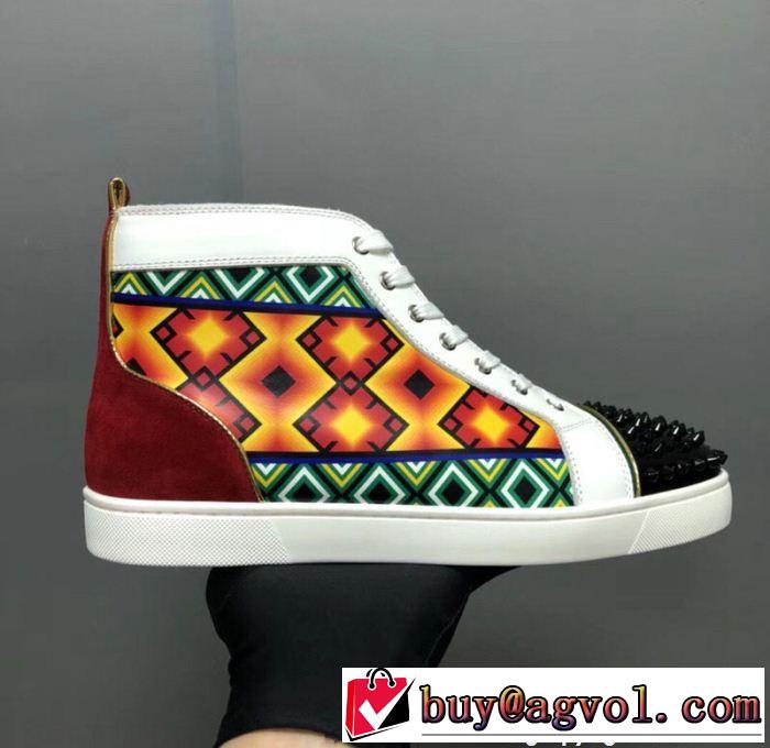 今季新作登場 クリスチャンルブタン Christian Louboutin ハイトップシューズ スニーカー、靴 2018【SALE！】人目を引く存在感
