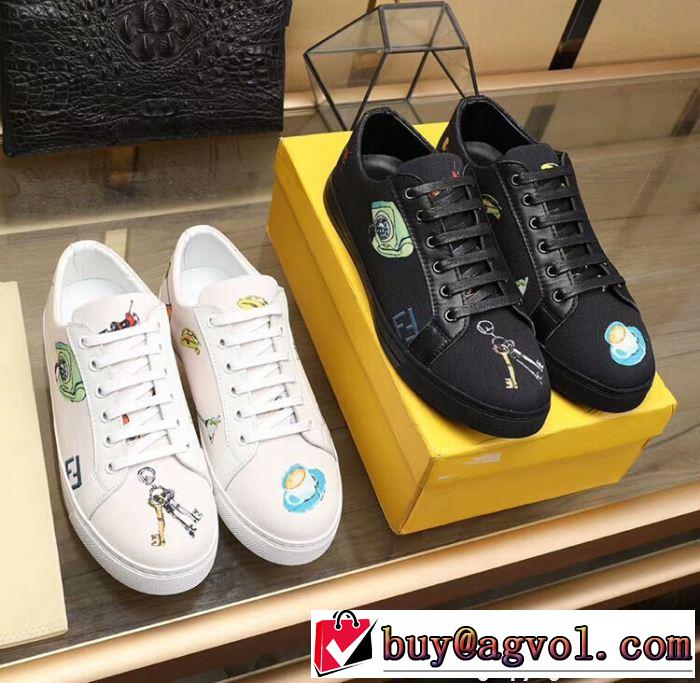カジュアルシューズ フェンディ FENDI 18ＳＳ美品 2色可選 数量限定再入荷