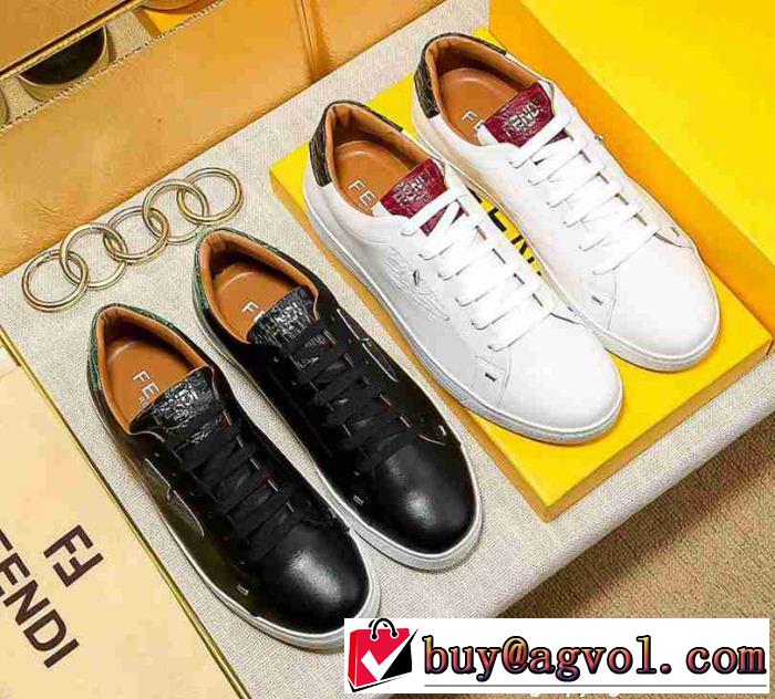  超お買い得 2018新品入荷 フェンディ FENDI 2色可選 激安特売中 カジュアルシューズ