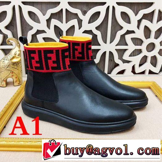 ショートブーツ FENDI フェンディ2018人気の主流アイテム 圧倒的人気新着 2色可選