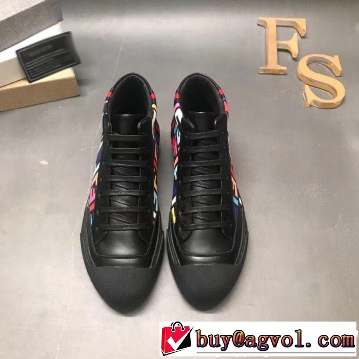 フェンディ FENDI 新作アイテム60％OFF ハイトップシューズ ブランド新作2018 2色可選