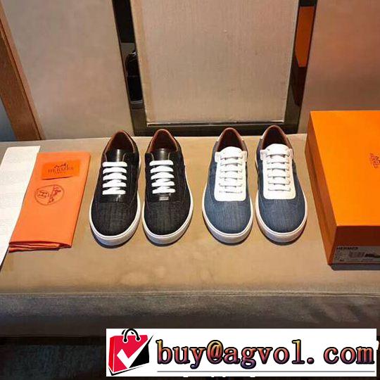 数量限定再入荷 2018年秋冬シーズン エルメス HERMES 2色可選  スニーカー