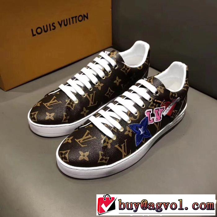 2018年人気満々のブランド2色可選ルイ ヴィトン大胆なデザイン LOUIS VUITTON スニーカー、靴