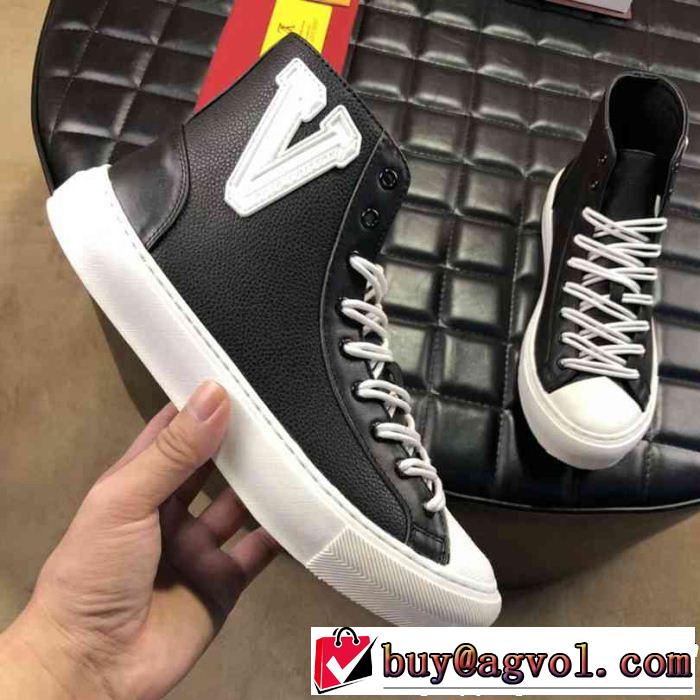  2018年人気満々のブランド  ルイ ヴィトン 3色選択可 LOUIS VUITTON  ハイトップシューズ