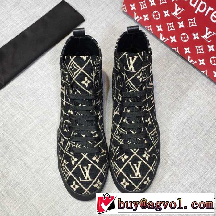 ルイ ヴィトン LOUIS VUITTON ハイトップシューズ  クリスマスおすすめアイテム  2018夏更新人気商品
