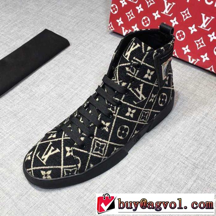ルイ ヴィトン LOUIS VUITTON ハイトップシューズ  クリスマスおすすめアイテム  2018夏更新人気商品