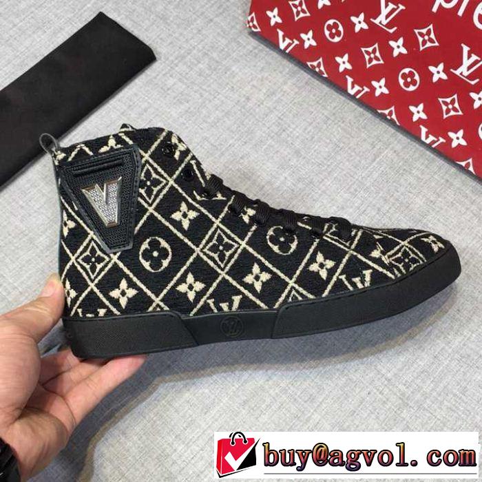 ルイ ヴィトン LOUIS VUITTON ハイトップシューズ  クリスマスおすすめアイテム  2018夏更新人気商品