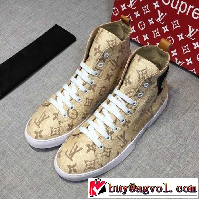  本当のオシャレアイテム ハイトップシューズ  新着アイテム最新 ルイ ヴィトン LOUIS VUITTON 