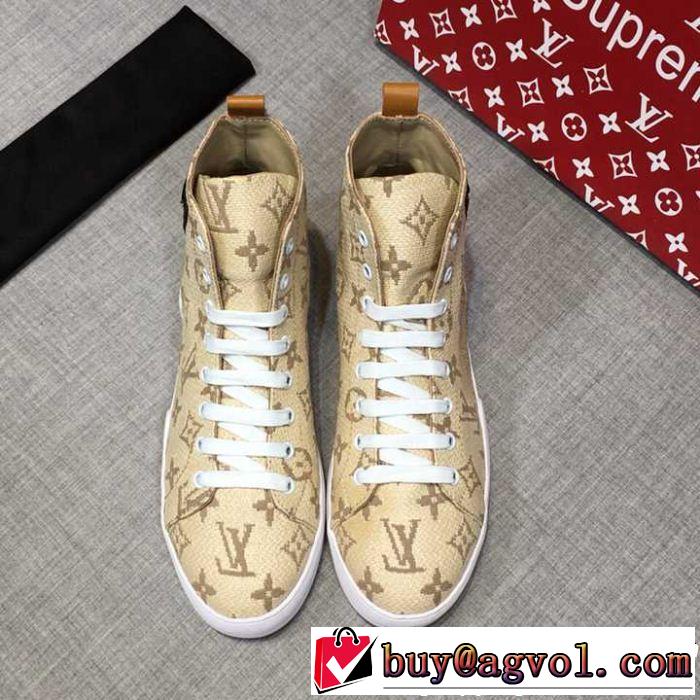 本当のオシャレアイテム ハイトップシューズ  新着アイテム最新 ルイ ヴィトン LOUIS VUITTON