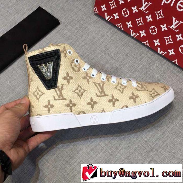 本当のオシャレアイテム ハイトップシューズ  新着アイテム最新 ルイ ヴィトン LOUIS VUITTON