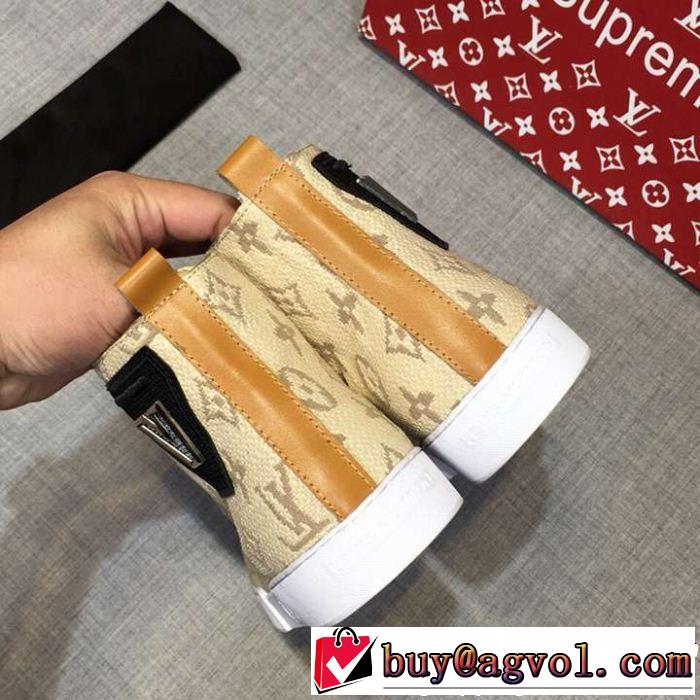 本当のオシャレアイテム ハイトップシューズ  新着アイテム最新 ルイ ヴィトン LOUIS VUITTON