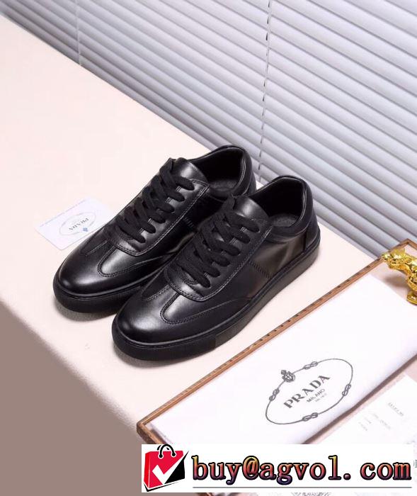 先行受注 2色可選 プラダ PRADA カジュアルシューズ2018最安値！