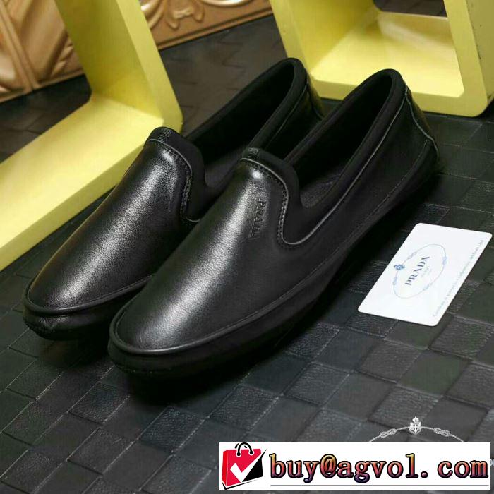 2018年春夏入荷 3色可選 美品*入手困難カジュアルシューズ プラダ PRADA