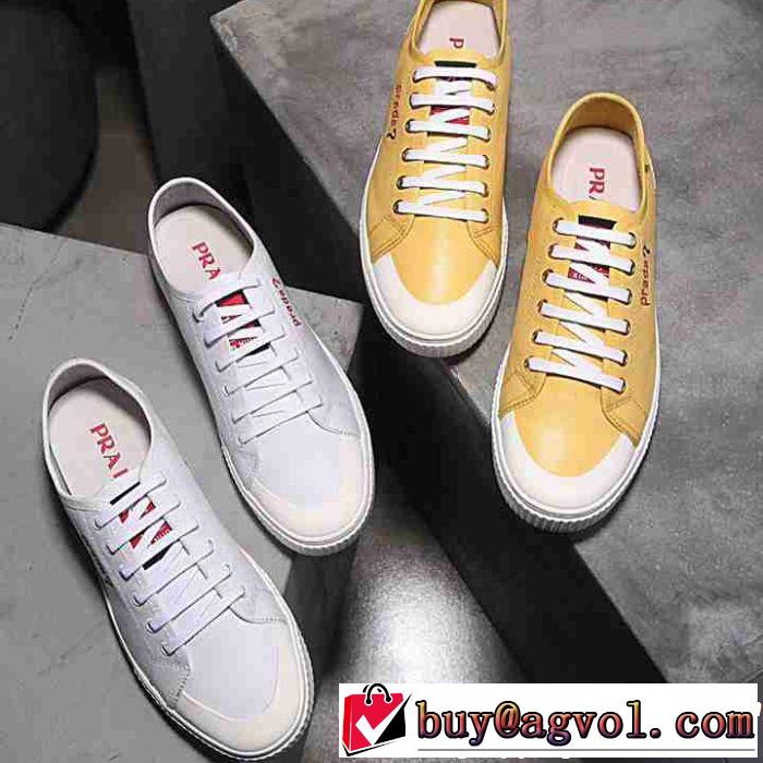 ファッションの最先端！プラダ PRADA 2色可選 スニーカーリゾートスタイル