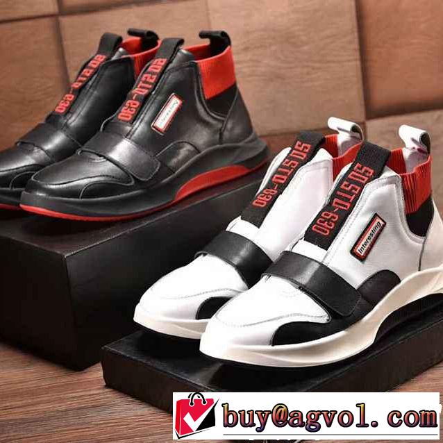 長く使える！ ハイトップシューズ  2色選択可 2018【SALE！】 定番品質保証プラダ PRADA