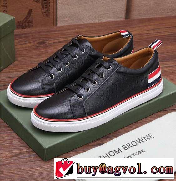 3色可選 2018夏の定番新品到来! トムブラウン THOM BROWNE おすすめデザイン カジュアルシューズ