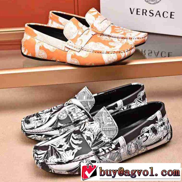 VERSACE 2色可選 カジュアルシューズ希少性の高い ファッションの最先端！ヴェルサーチ