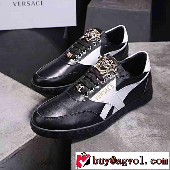 2色選択可 今年っぽくNEWファッション ヴェルサーチVERSACE ランニングシューズ 2018最高ランキング