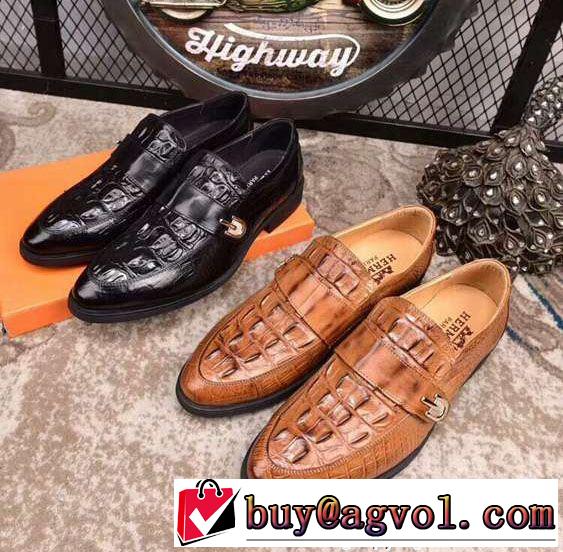 モデル大絶賛 エルメス HERMES 2018年春夏入荷 ビジネスシューズ 2色可選 芸能人愛用