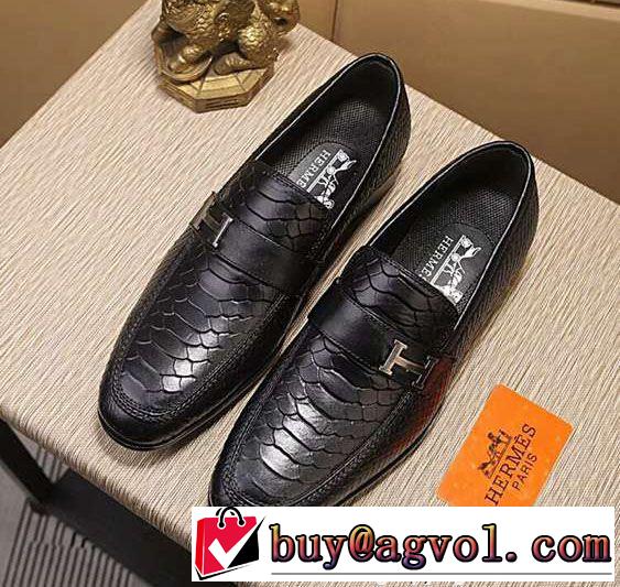 2018夏の定番新品到来! 上品キレイ エルメス HERMES 大流行中 ビジネスシューズ