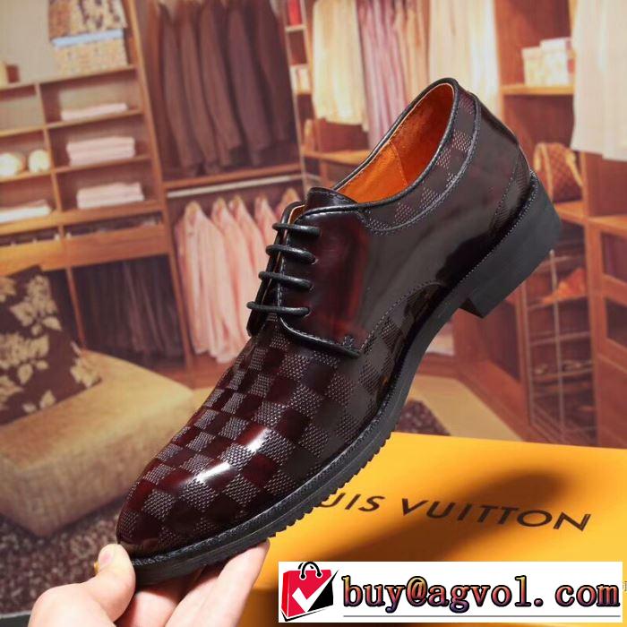 ルイ ヴィトン LOUIS VUITTON 一味違うデザイン 2018人気の主流アイテム  ビジネスシューズ 2色可選