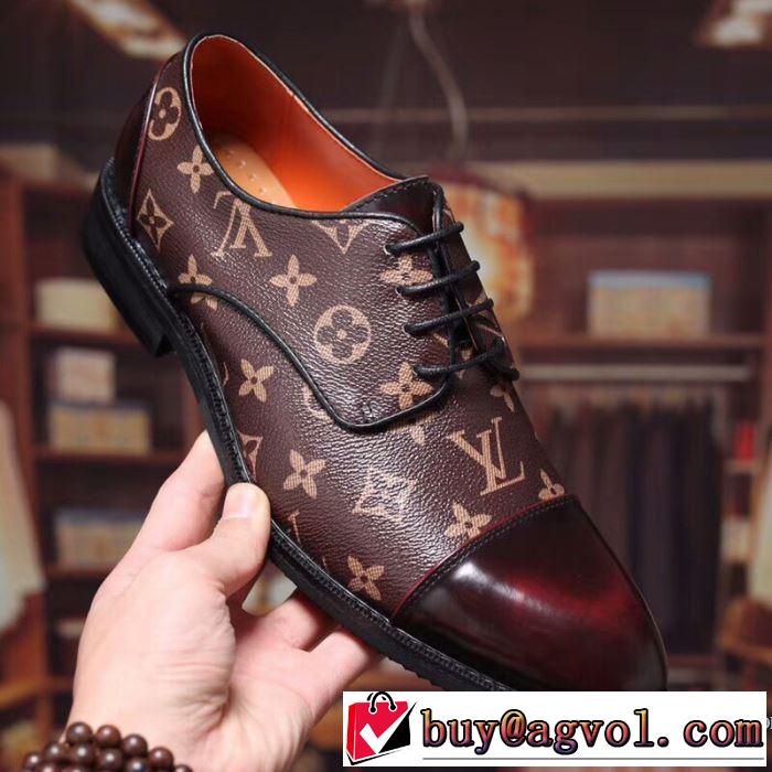 ビジネスシューズ ルイ ヴィトン LOUIS VUITTON 2018人気の主流アイテム  2色可選 大胆なデザイン