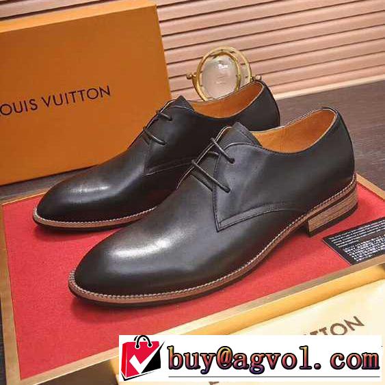 爆買い大人気LOUIS VUITTONヴィトン 靴 コピービジネスシューズ歩きやすいメンズプレーントゥ紳士靴通勤出張3色可選