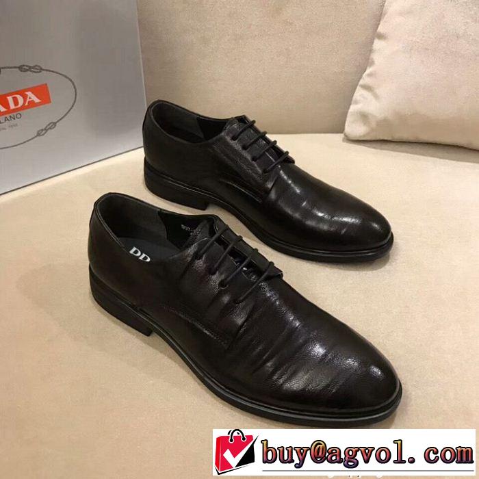 プラダ PRADA ビジネスシューズ 一味違うデザイン 2018人気の主流アイテム 良好品