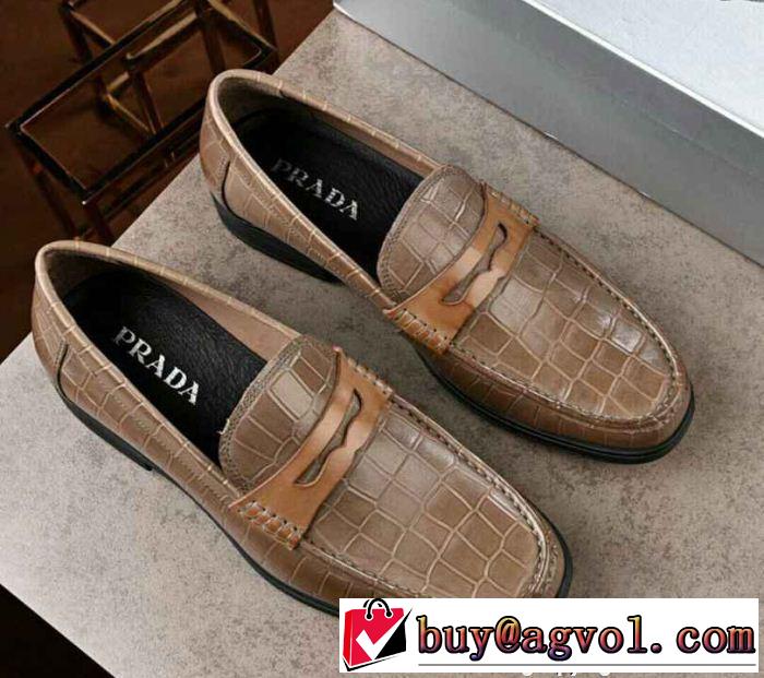  2018夏の定番新品到来! 在庫を確保 プラダ PRADA ビジネスシューズ 圧倒的人気新着