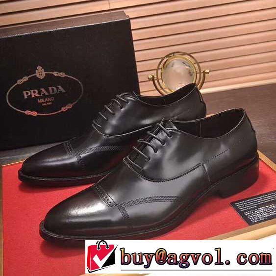 プラダ希少性の高い  PRADA 2018年人気満々のブランドビジネスシューズ売上ランキング1位