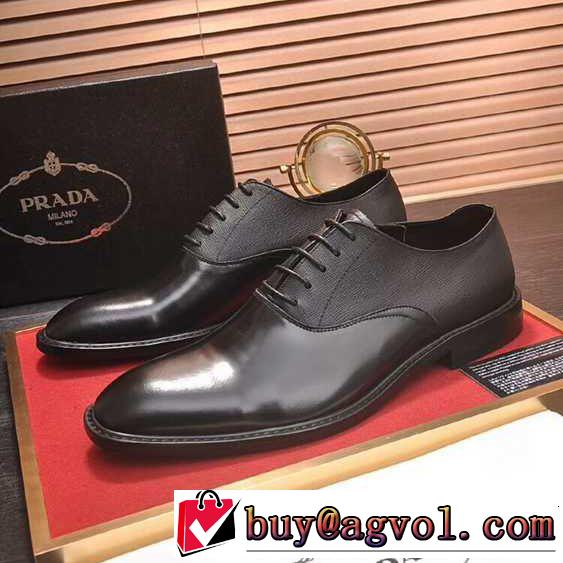 モデル大絶賛ビジネスシューズ 2018年秋冬入荷 上品でベーシック プラダ PRADA