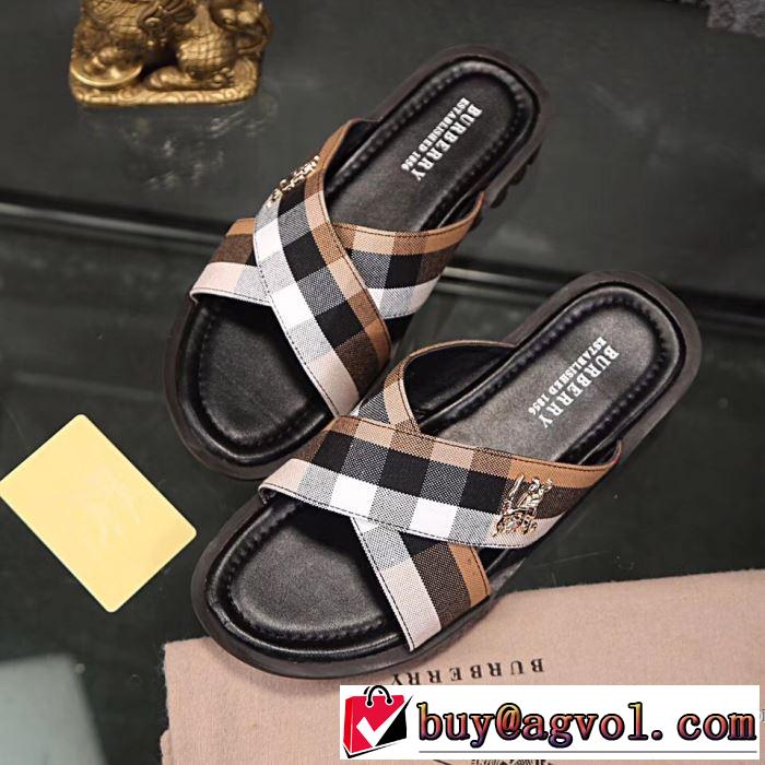ネット販売限定 2018夏の定番新品到来!2色可選 バーバリー BURBERRY サンダル