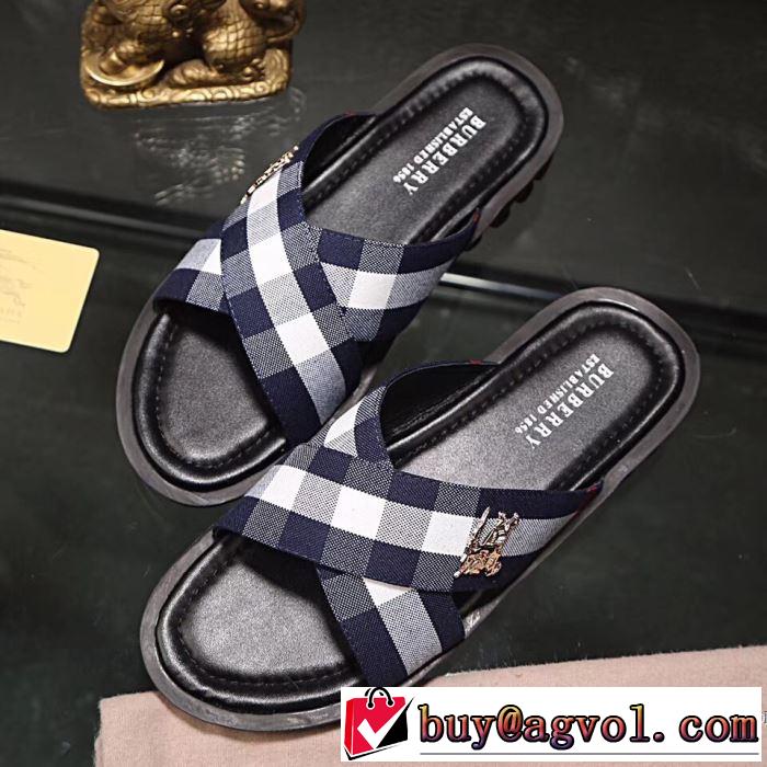 ネット販売限定 2018夏の定番新品到来!2色可選 バーバリー BURBERRY サンダル