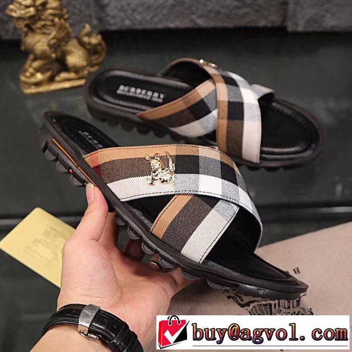 ネット販売限定 2018夏の定番新品到来!2色可選 バーバリー BURBERRY サンダル