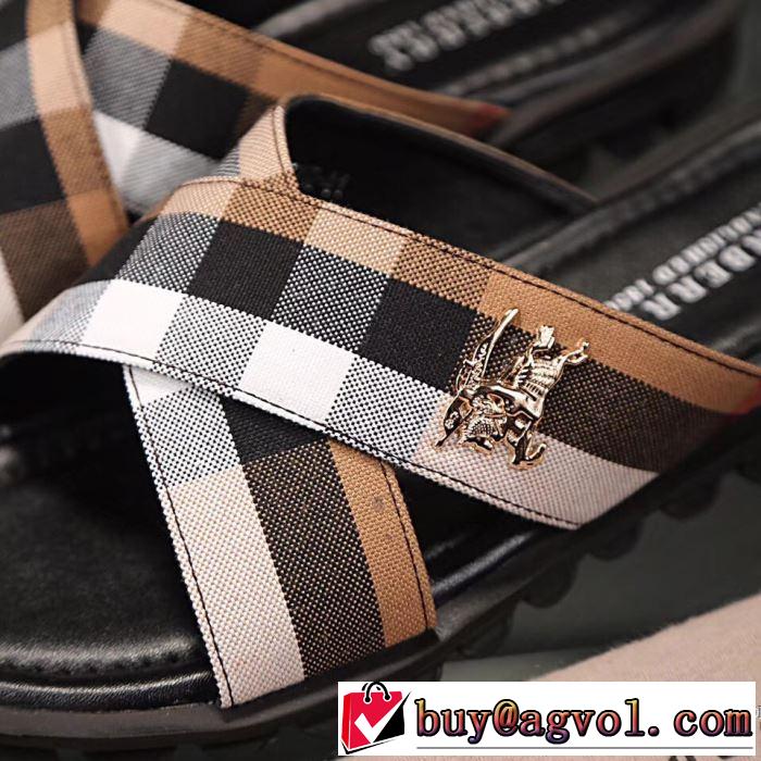 ネット販売限定 2018夏の定番新品到来!2色可選 バーバリー BURBERRY サンダル