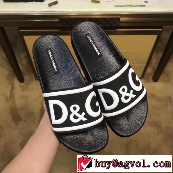 ファッション度アップ 2018夏の定番新品到来! ドルチェ＆ガッバーナ Dolce&Gabbana  2色可選 サンダル