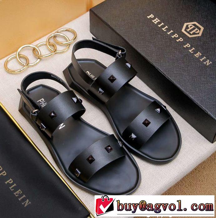 一味違うデザイン 2018新品入荷 サンダル 手頃価格 フィリッププレイン PHILIPP PLEIN